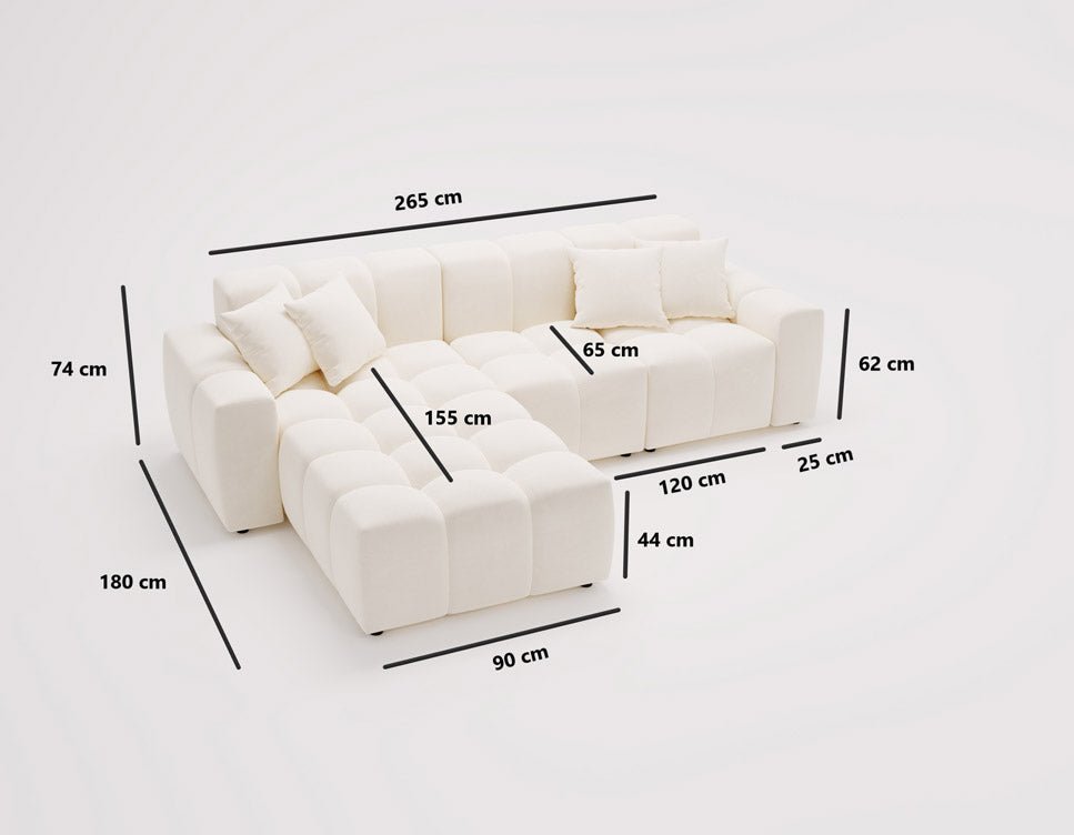 Designer Sofa Amber in Samt