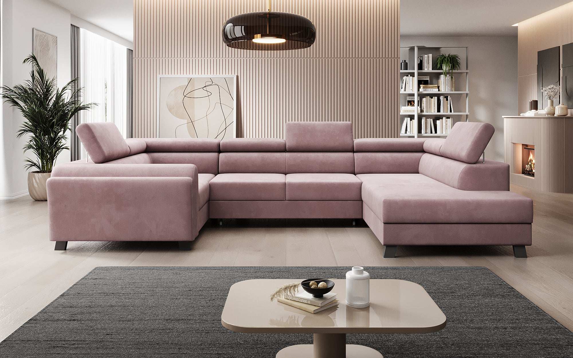 Designer Sofa Emilio mit Schlaf- und Klappfunktion