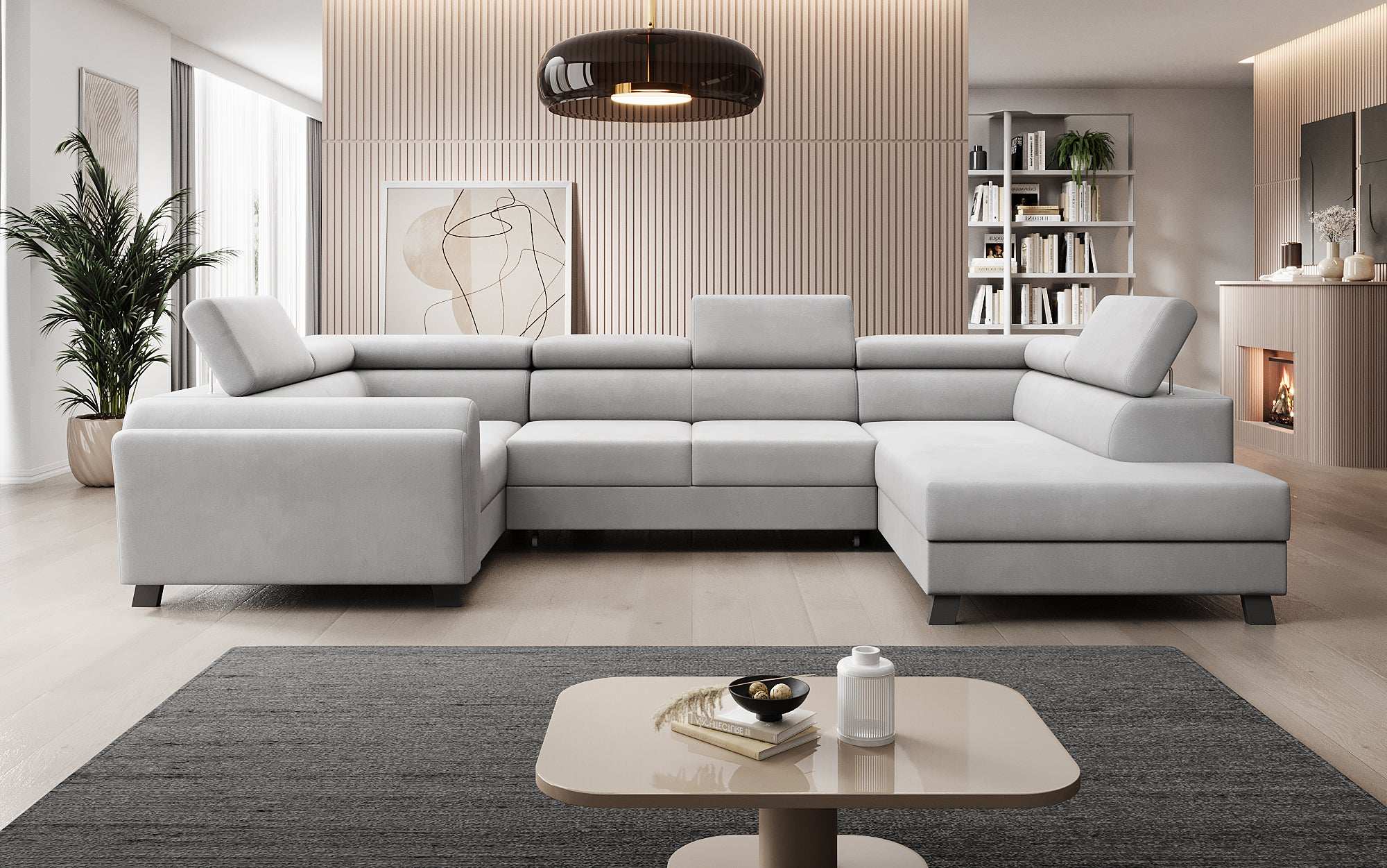 Designer Sofa Emilio mit Schlaf- und Klappfunktion