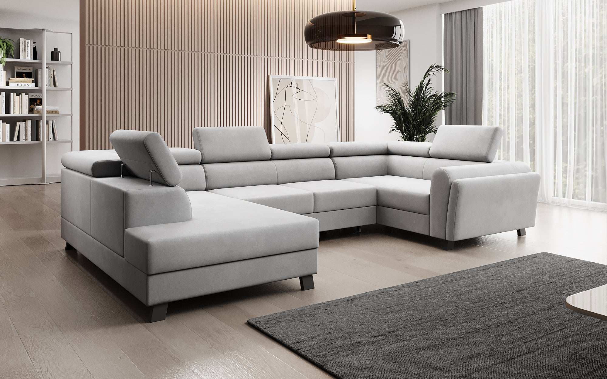 Designer Sofa Emilio mit Schlaf- und Klappfunktion