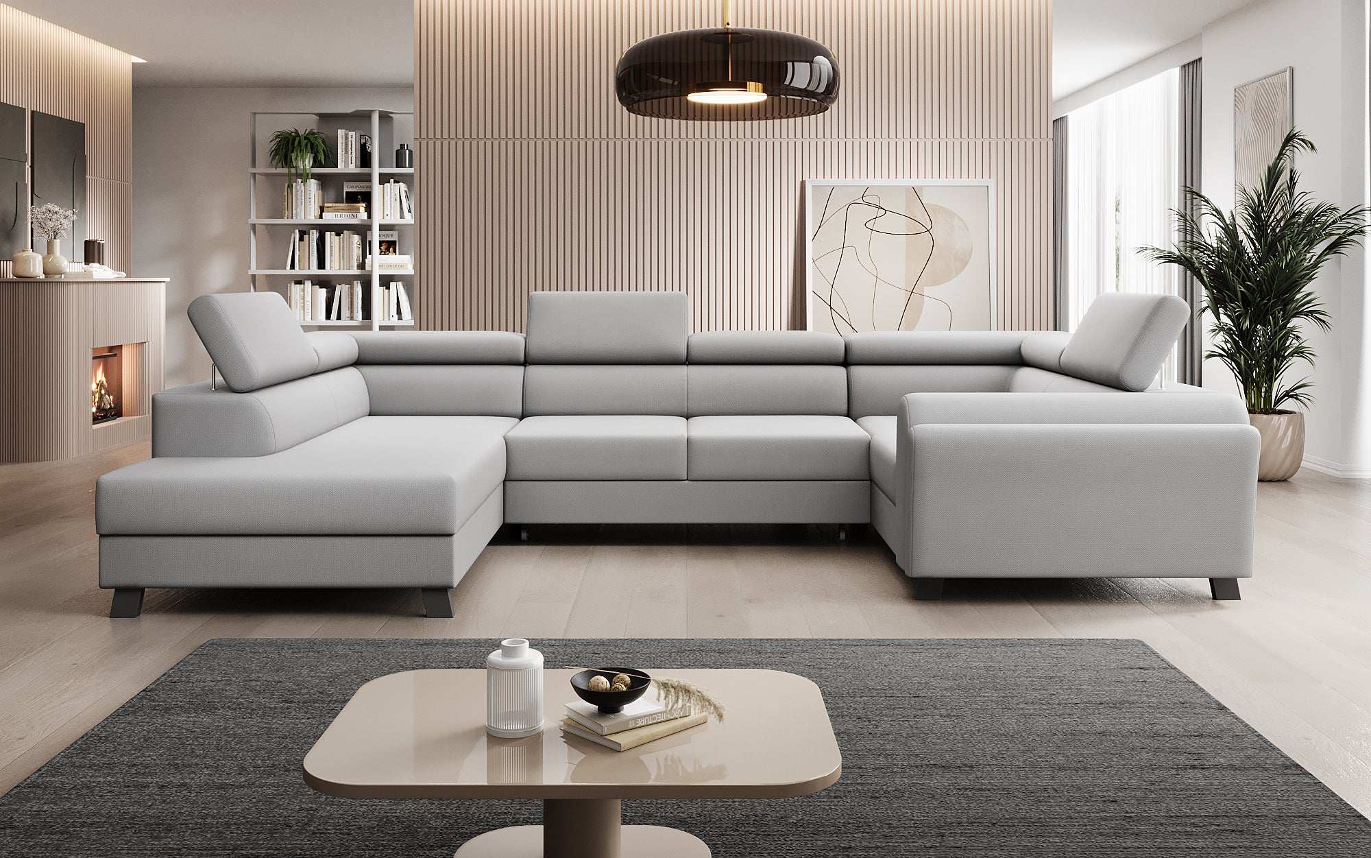 Designer Sofa Emilio mit Schlaf- und Klappfunktion