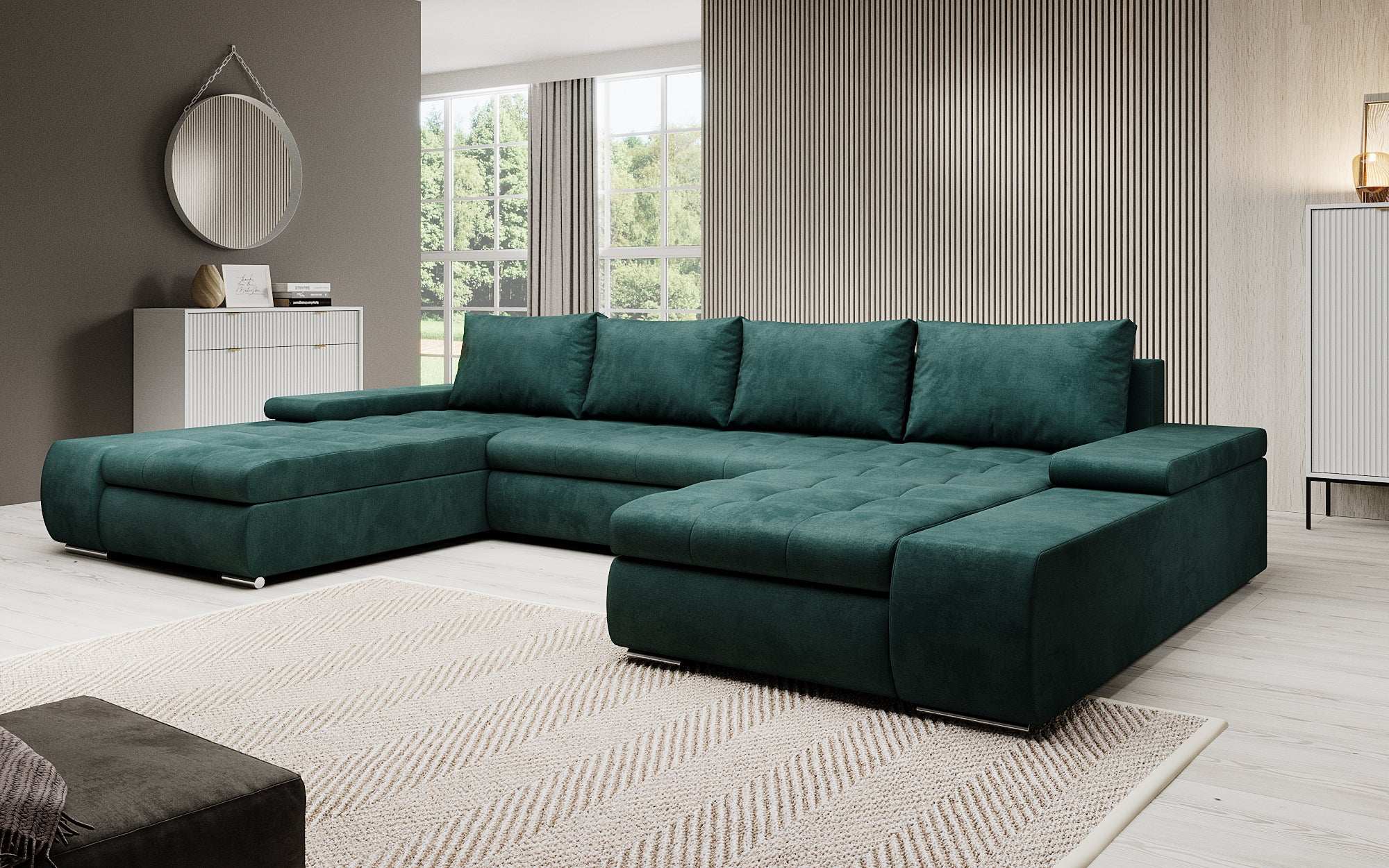 Designer Sofa Martino mit Schlaffunktion