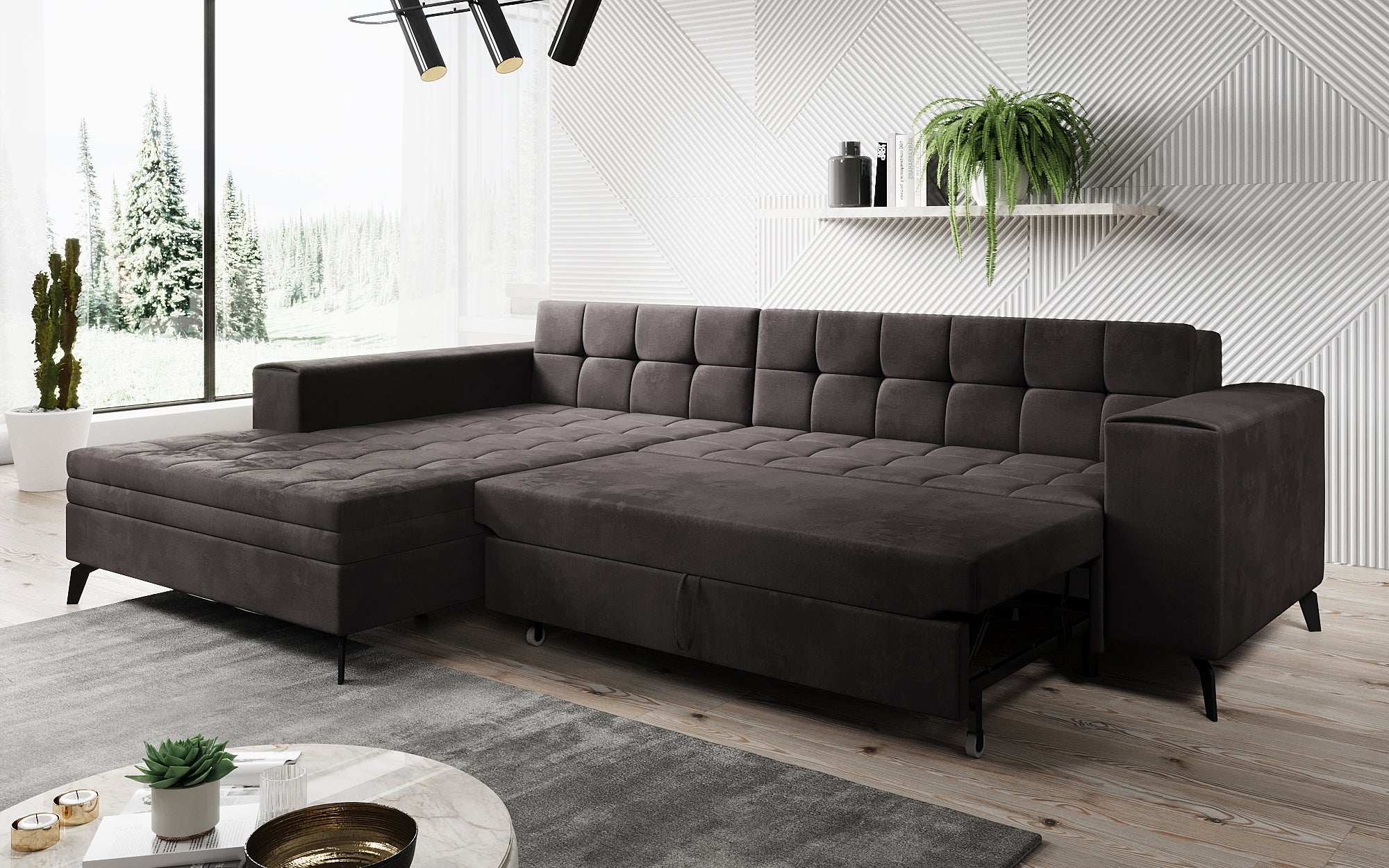 Designer Sofa Frida mit Schlaffunktion