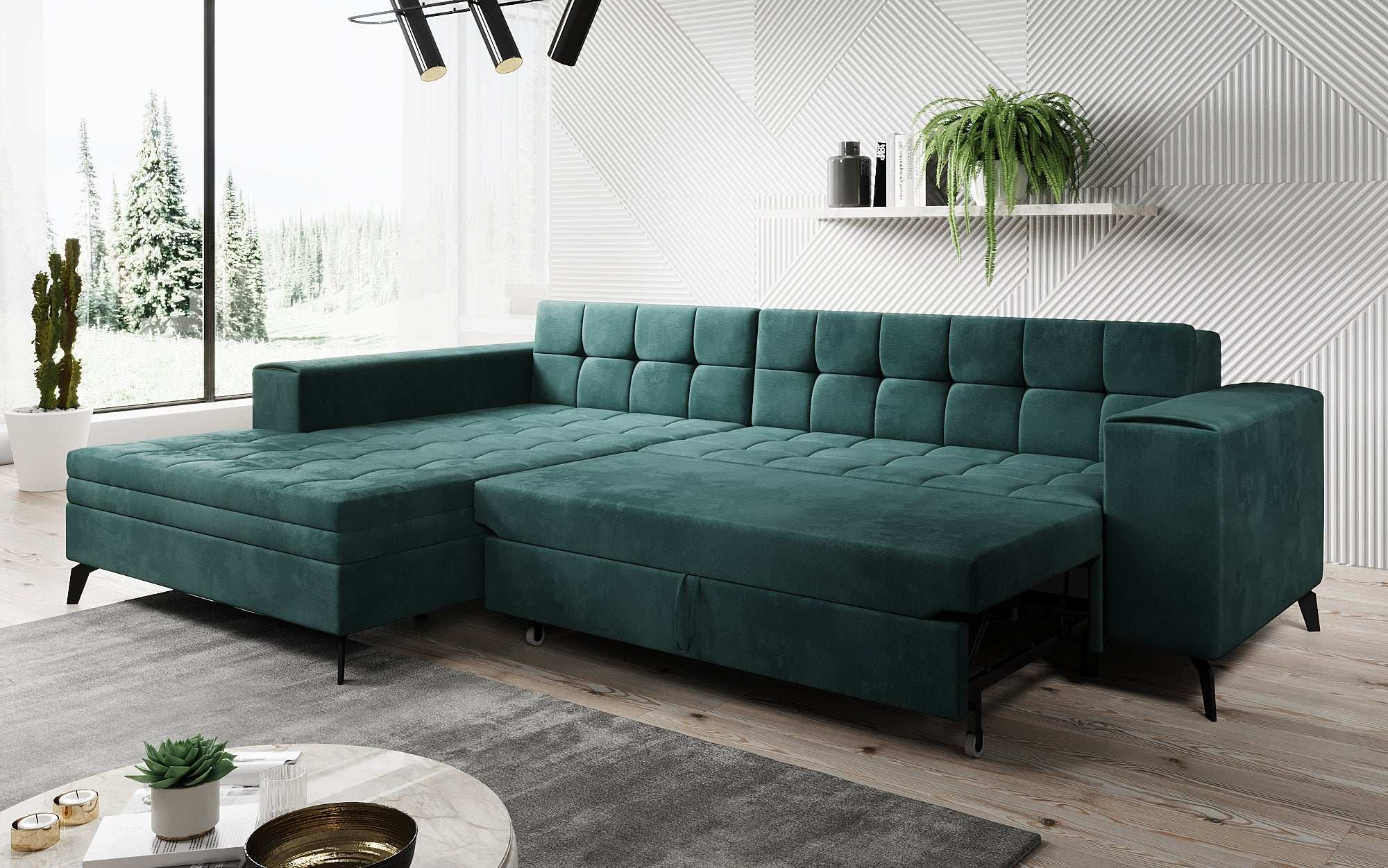 Designer Sofa Frida mit Schlaffunktion