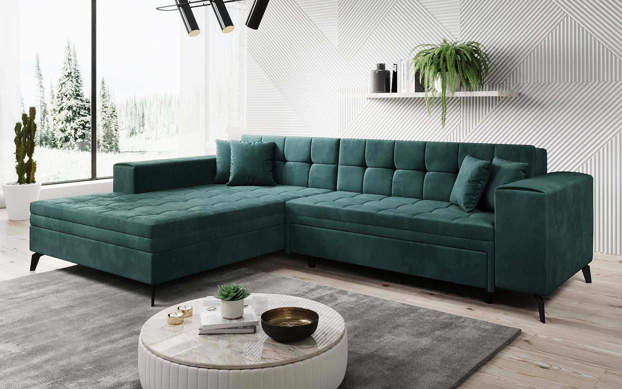 Designer Sofa Frida mit Schlaffunktion