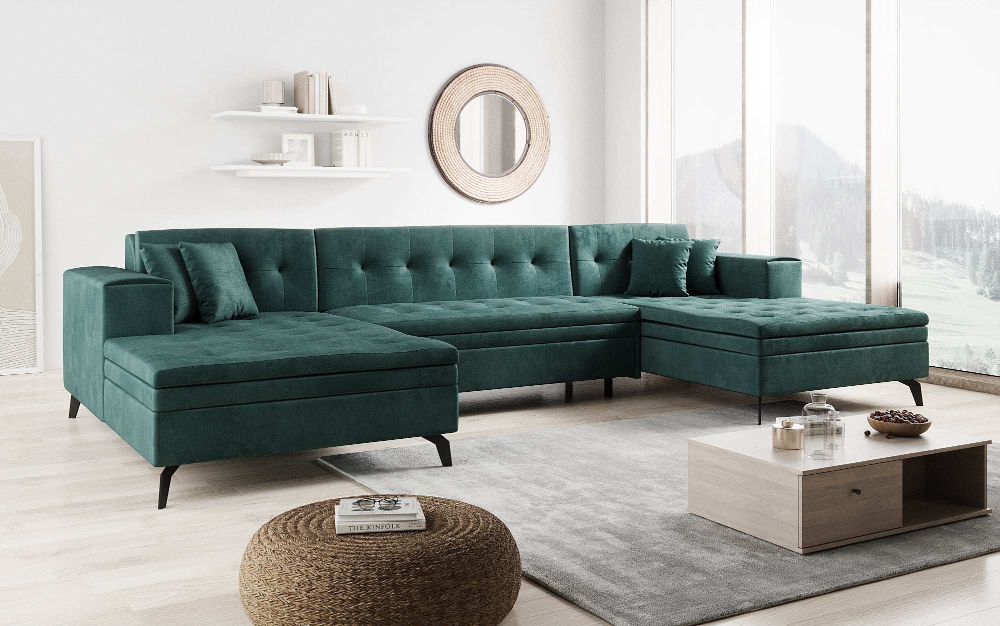 Designer Sofa Vivana mit Schlaffunktion