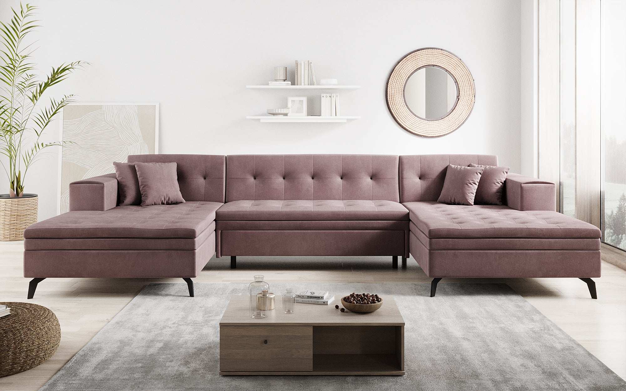 Designer Sofa Vivana mit Schlaffunktion