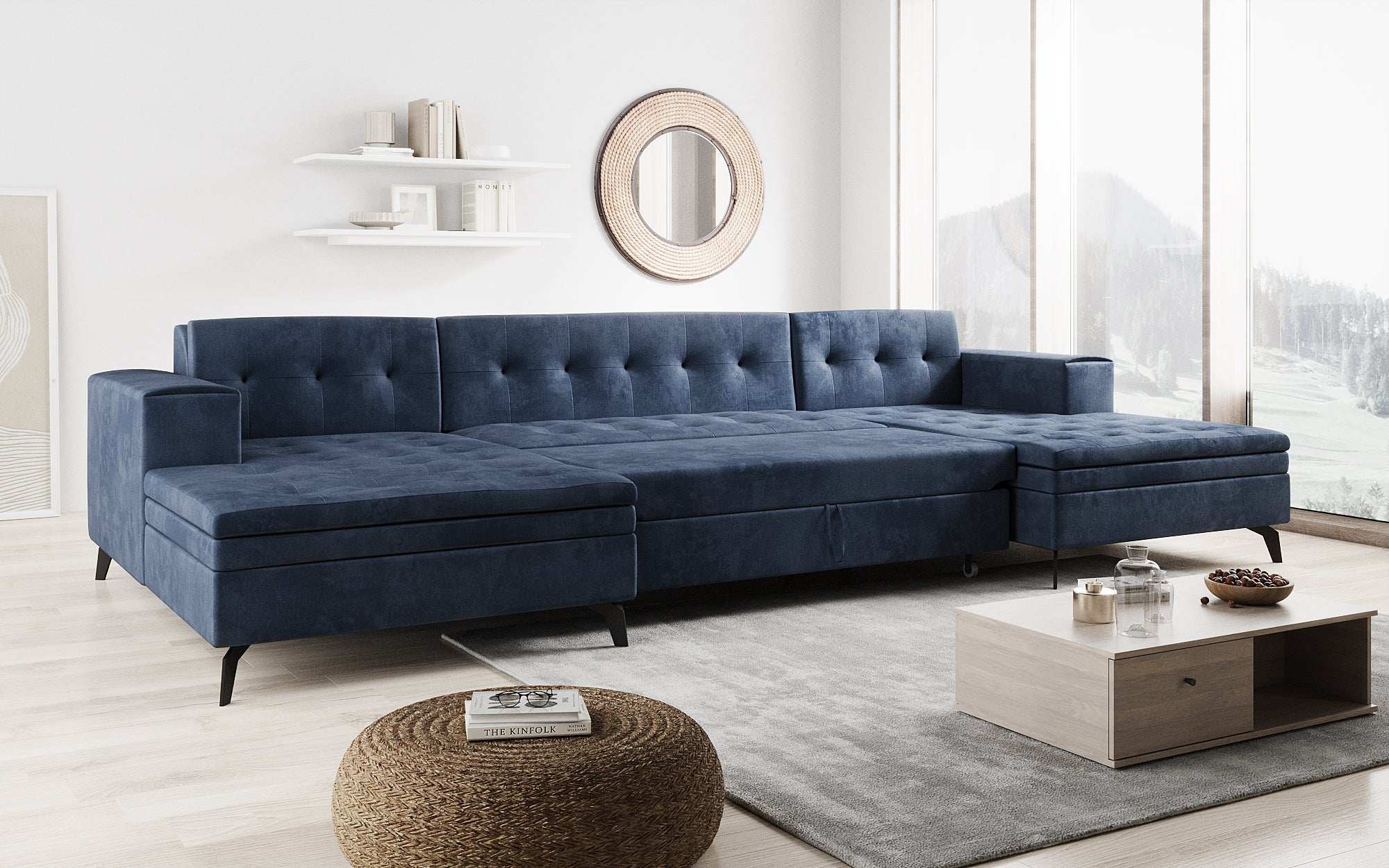 Designer Sofa Vivana mit Schlaffunktion