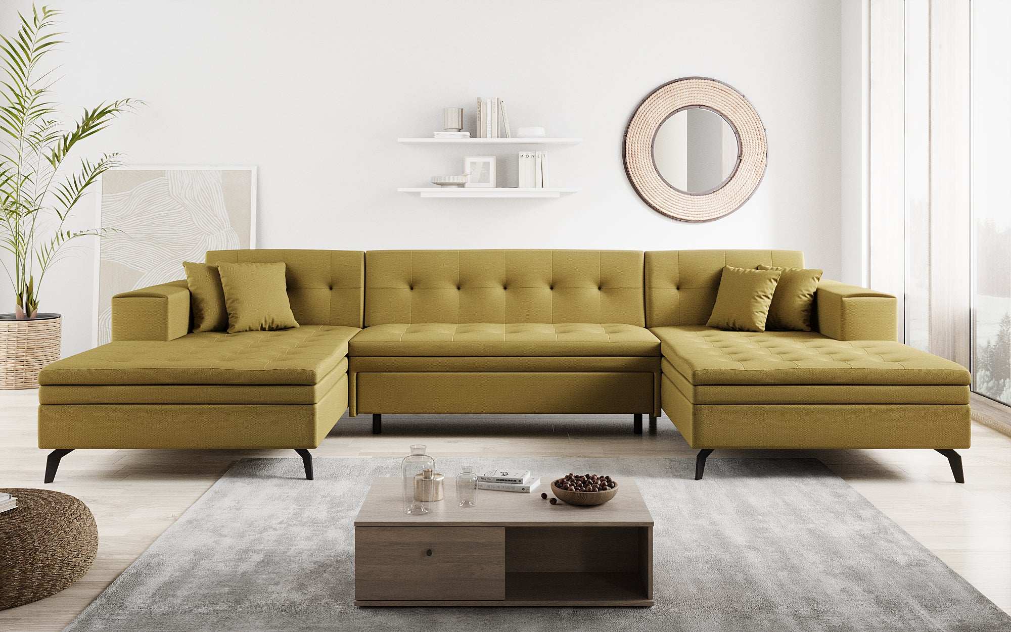 Designer Sofa Vivana mit Schlaffunktion