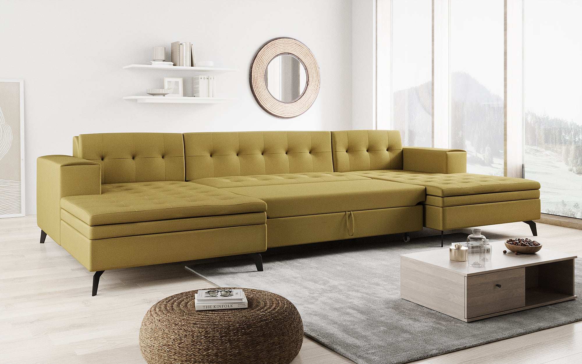 Designer Sofa Vivana mit Schlaffunktion