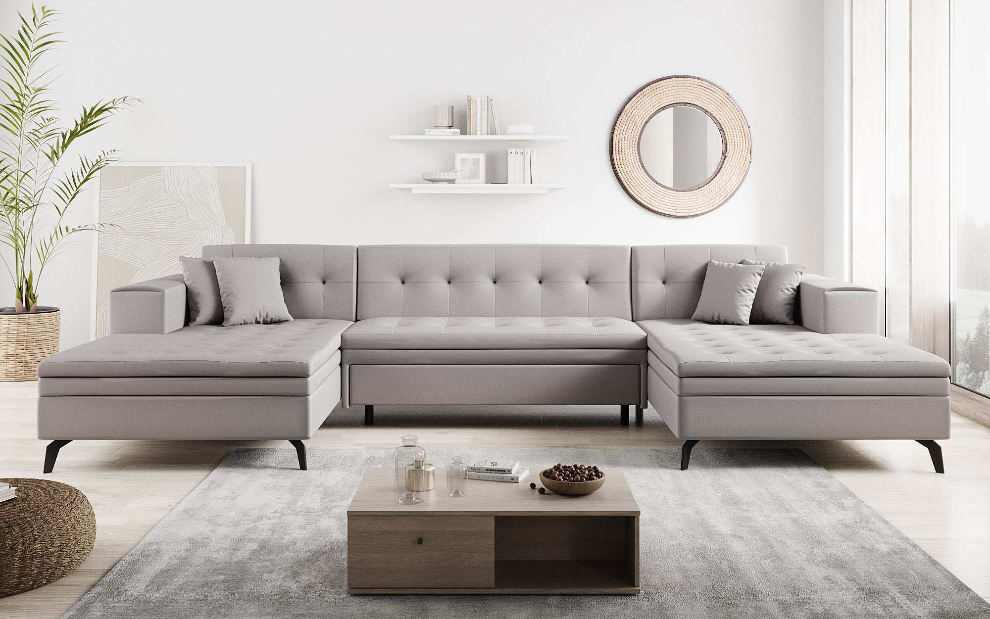 Designer Sofa Vivana mit Schlaffunktion