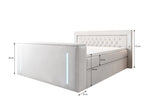 Boxspringbett Divaneo mit TV Lift und Stauraum (2 Schubladen) - Luxusbetten24