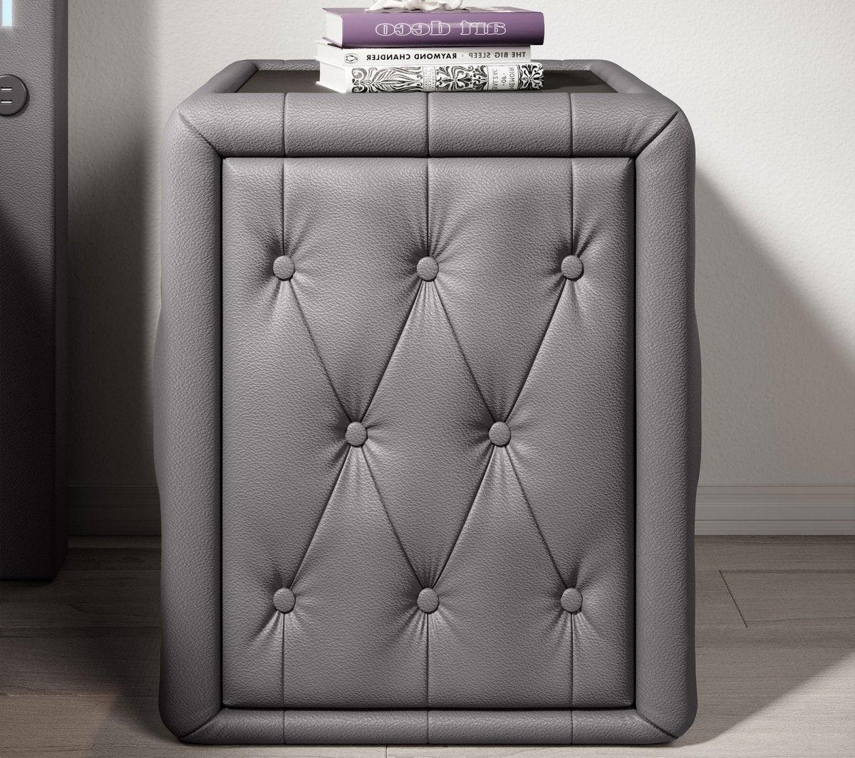 Designer Nachttisch Evora (Kunstleder) - Luxusbetten24