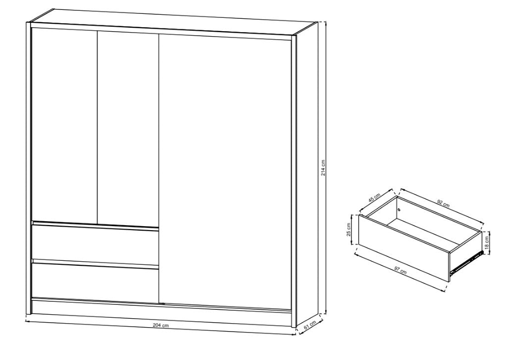Designer Schrank Silas - Luxusbetten24