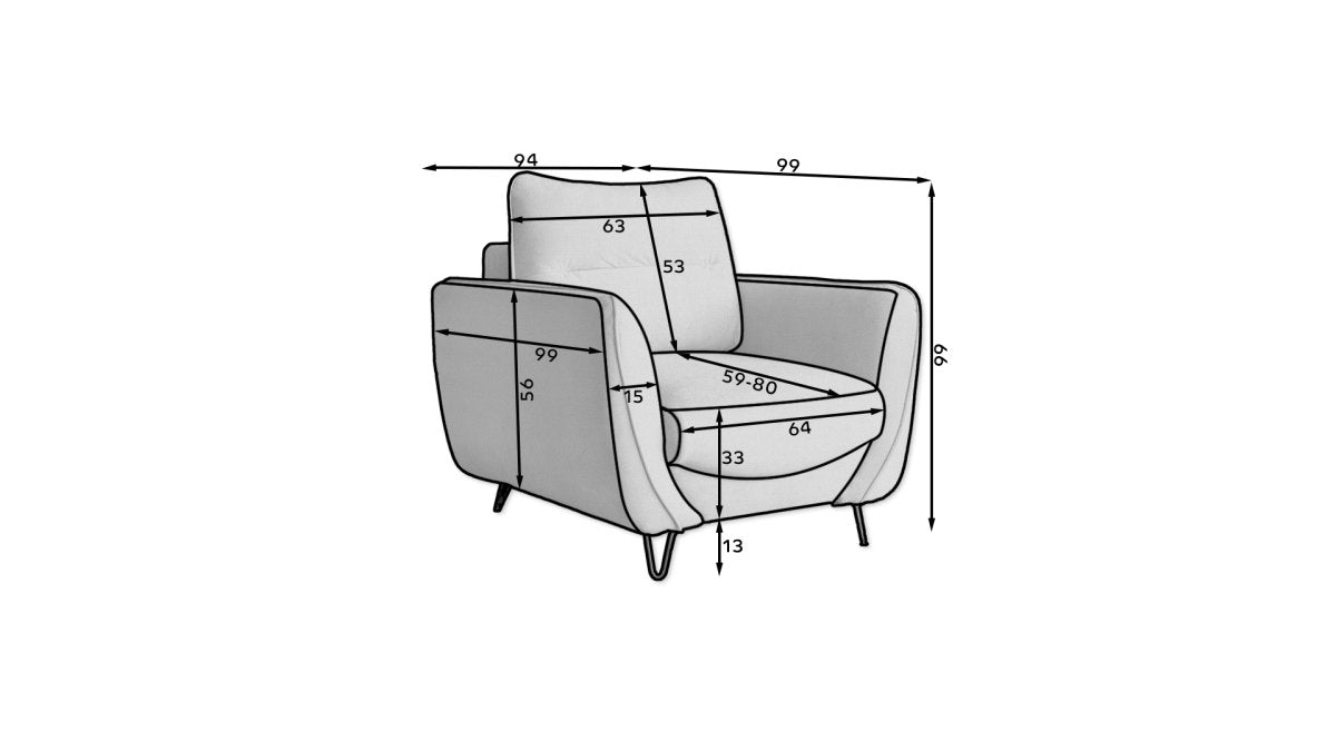Designer Sessel Selene - Luxusbetten24