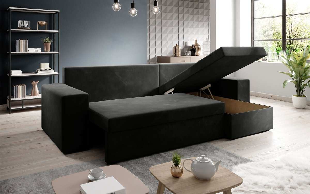 Designer Sofa Denver mit Schlaf- und Klappfunktion - Luxusbetten24