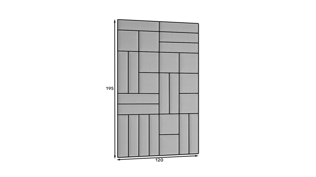 Gepolstertes Wandpaneel - Set 120x195 cm - Luxusbetten24