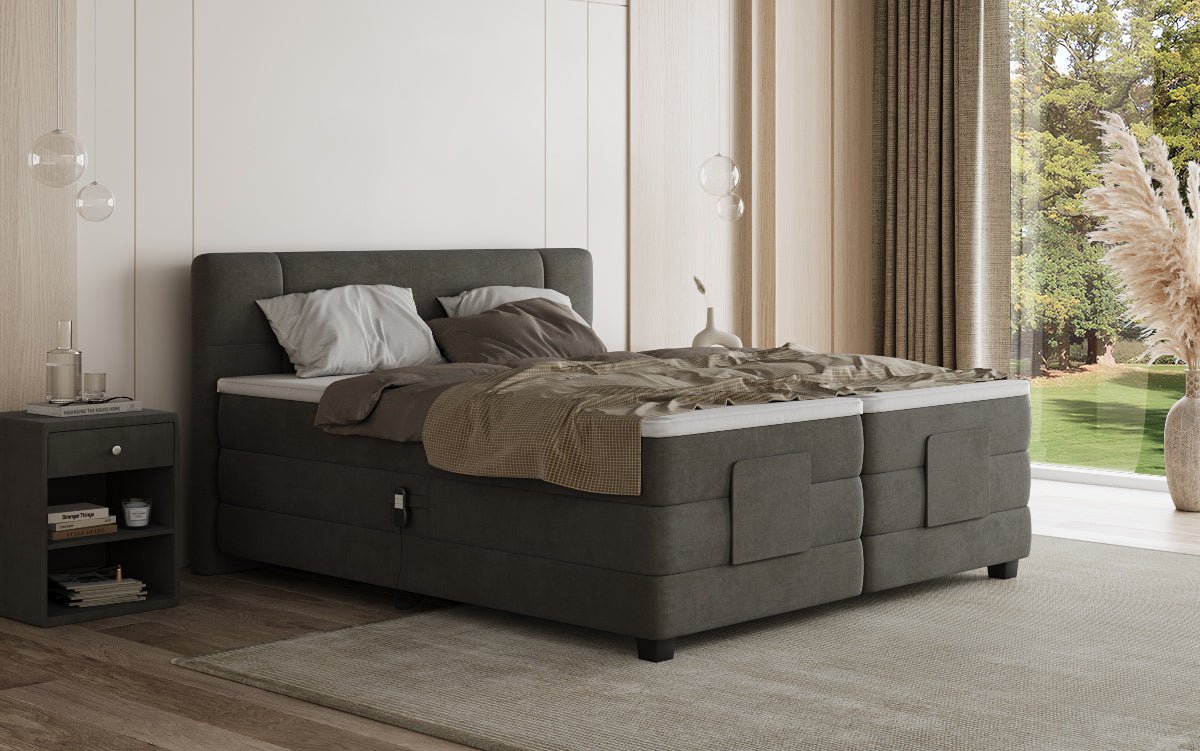 Boxspringbett Noela Samt elektrisch verstellbar
