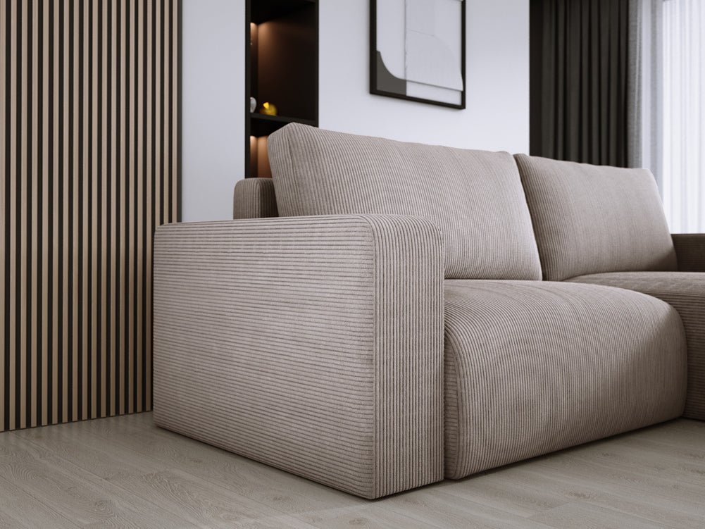 Canapé designer Carl Côtelé avec fonction couchage et rabattable