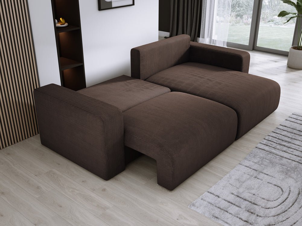Canapé designer Carl Côtelé avec fonction couchage et rabattable