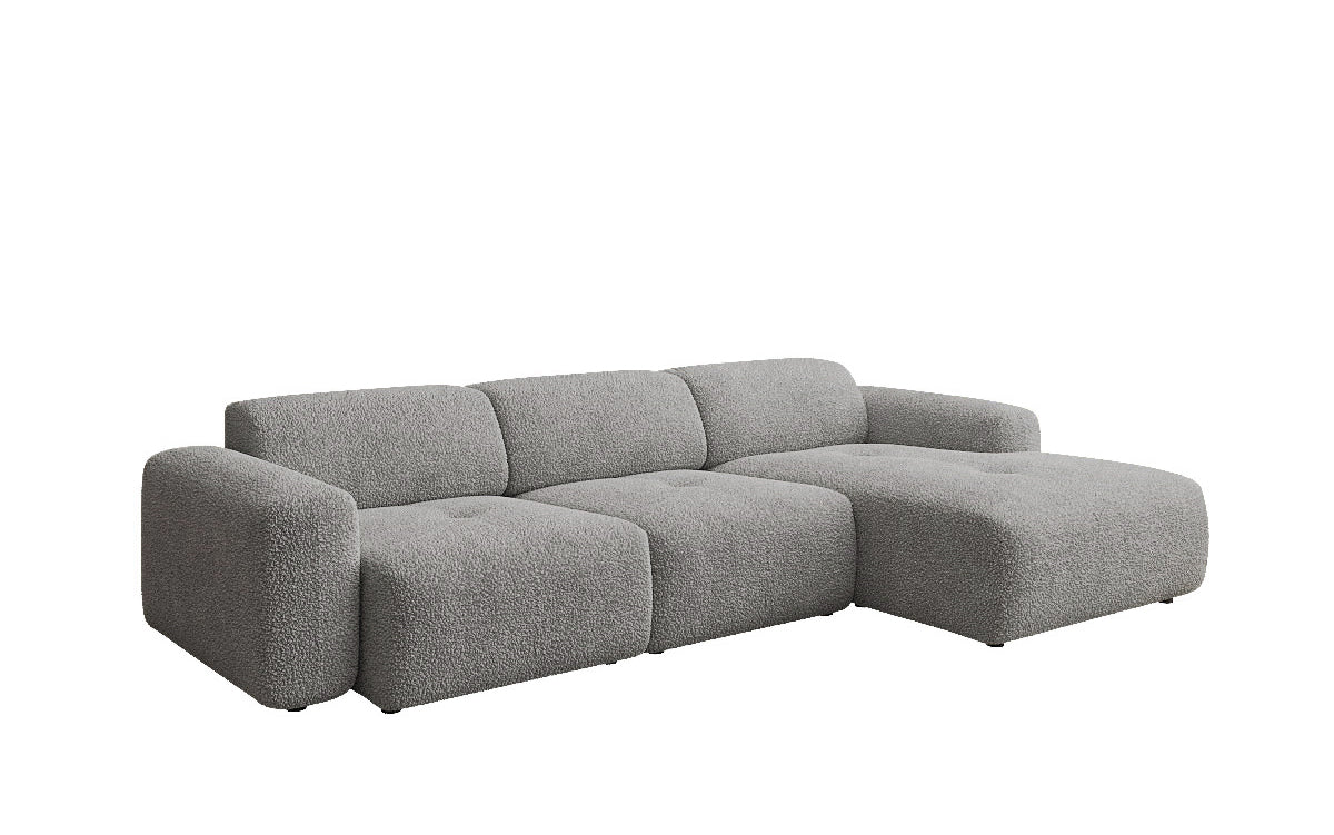 Canapé d'angle Designer L Calm en Bouclé