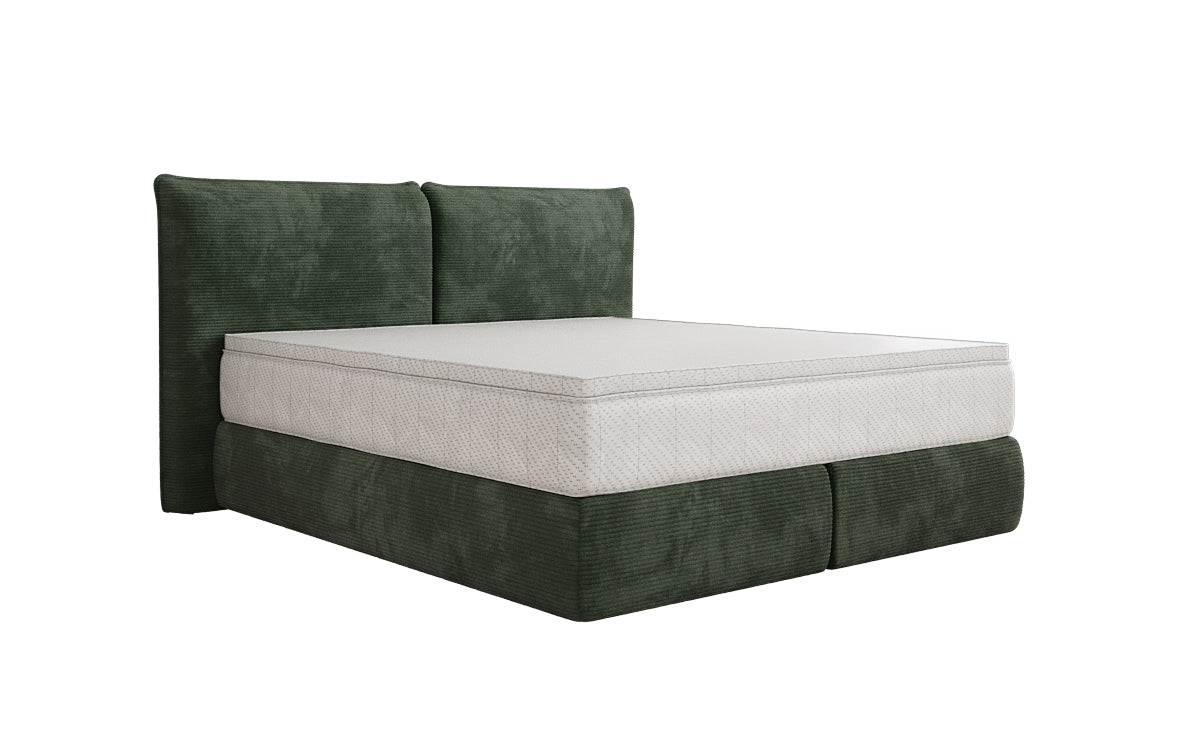 Lit boxspring Pillo en Côtelé