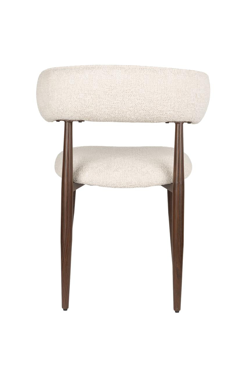 Chaise de salle à manger Stanley lot de 2 – en Bouclé Beige