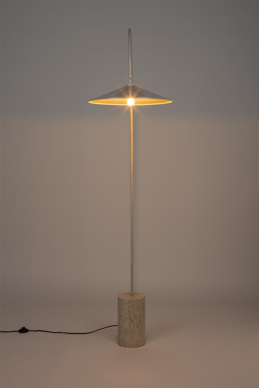 Lampadaire Enno – en travertin Gris