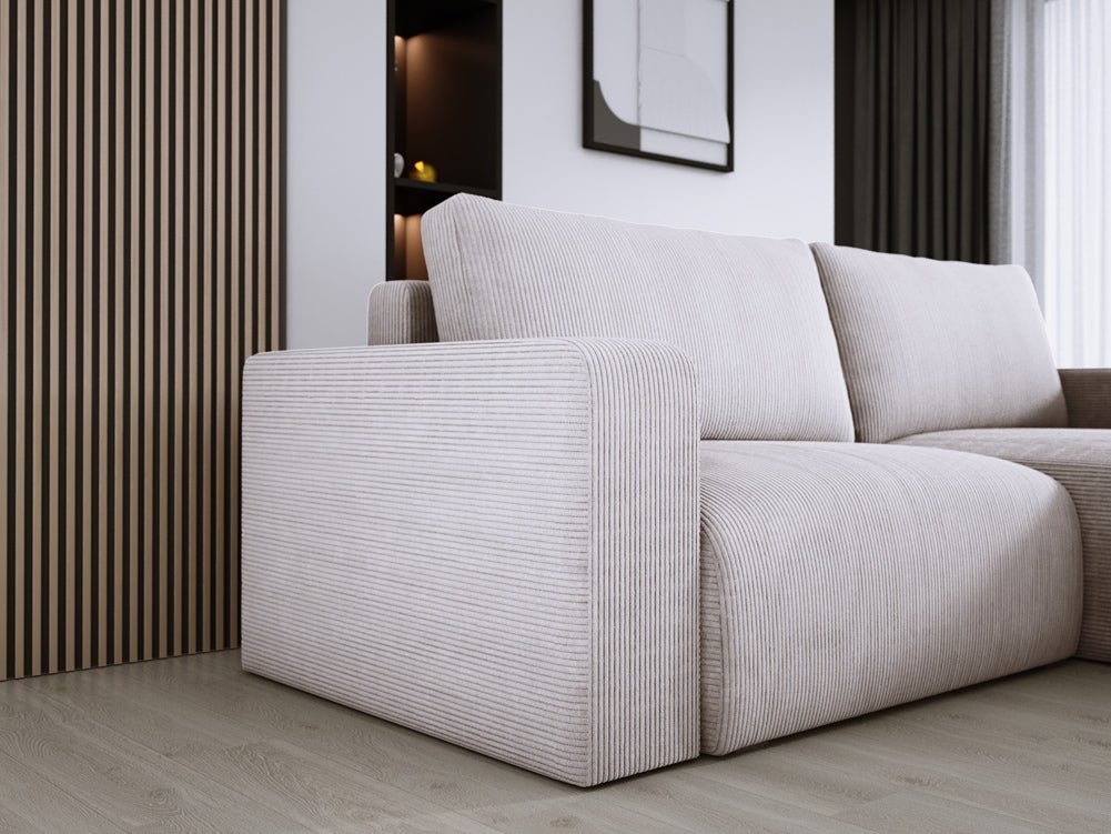 Canapé designer Carl Côtelé avec fonction couchage et rabattable