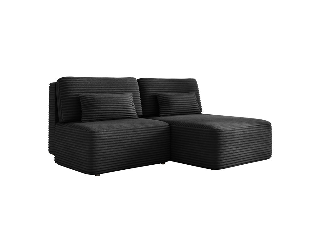 Canapé design Tilia Côtelé avec fonction couchage et rangement