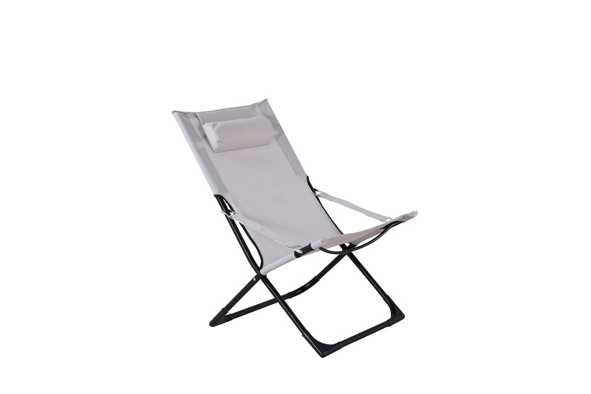 Ensemble de 2 - Chaise longue Zephyr en aluminium/polyester