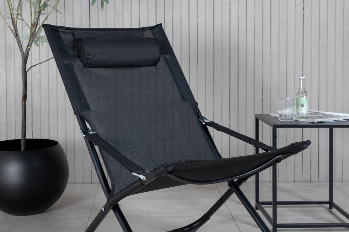 Ensemble de 2 - Chaise longue Zephyr en aluminium/polyester
