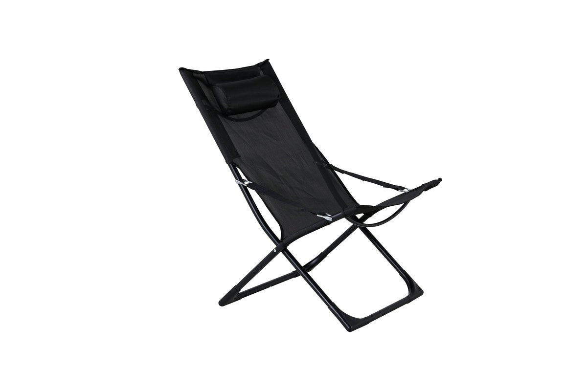 Ensemble de 2 - Chaise longue Zephyr en aluminium/polyester