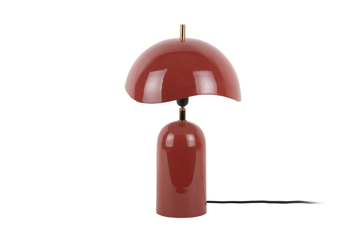 Lampe de table Madeira - Luminaire design en fer avec abat-jour ondulé