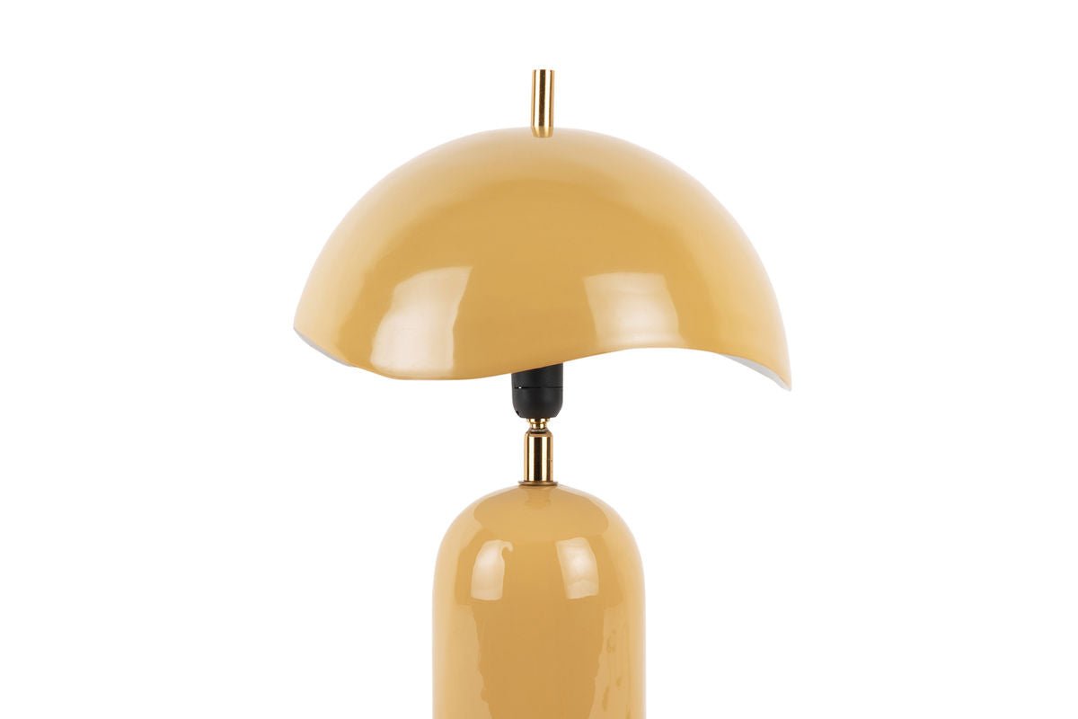 Lampe de table Madeira - Luminaire design en fer avec abat-jour ondulé
