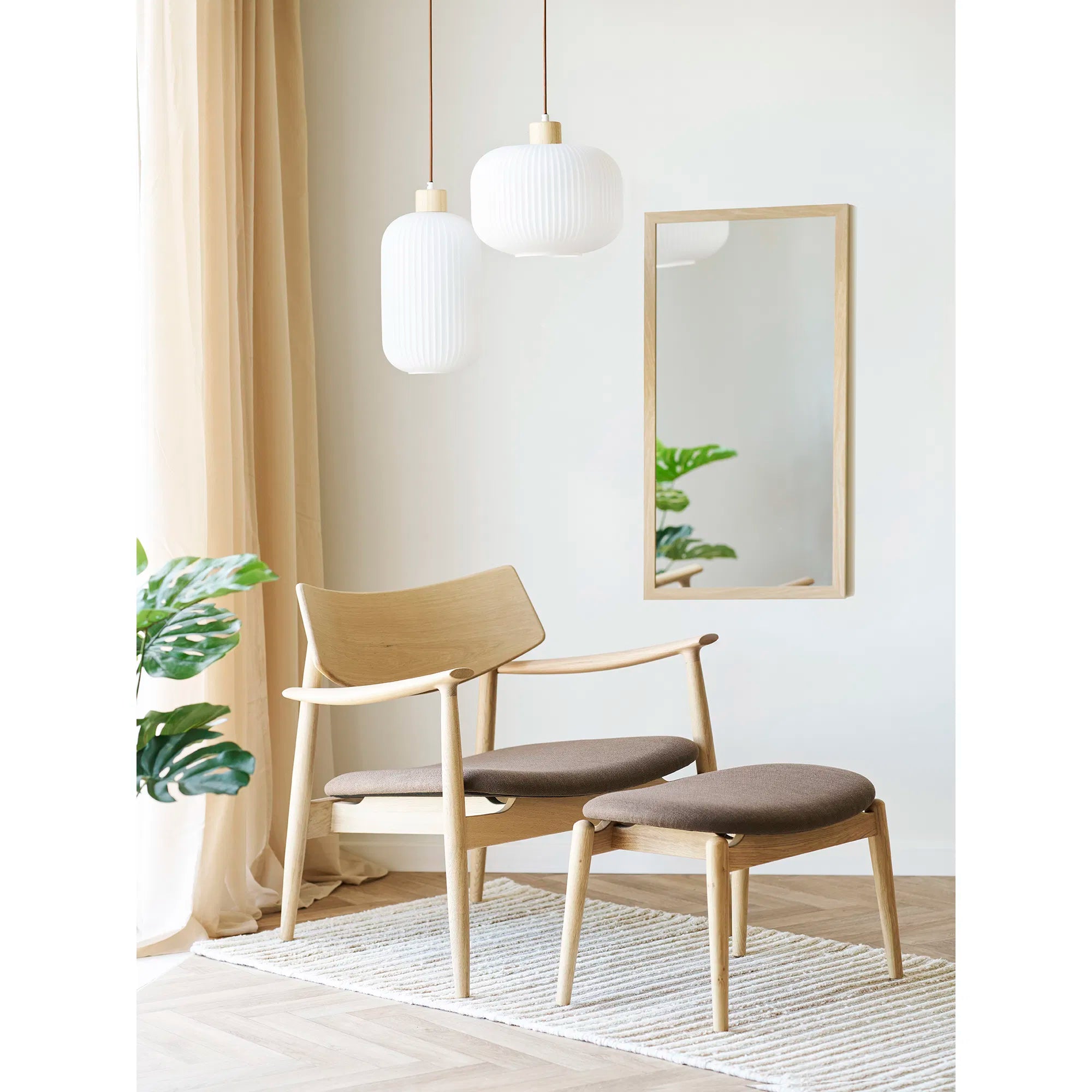 Fauteuil design Agnar en Chêne