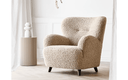 Designer Sofa-Sessel Hudson  in Beige Bouclé