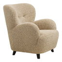 Designer Sofa-Sessel Hudson  in Beige Bouclé