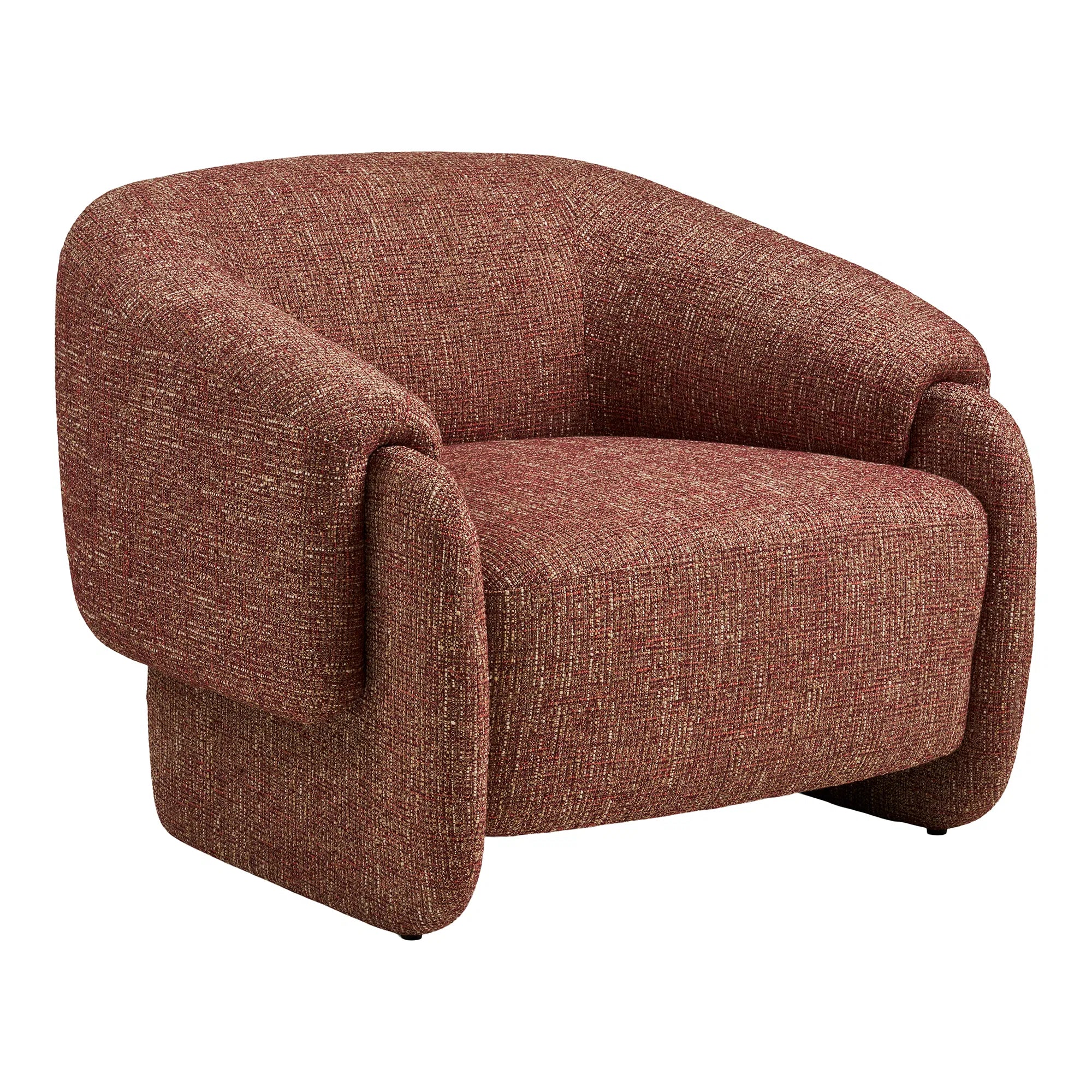Fauteuil lounge Ravellin - Bordeaux Mix