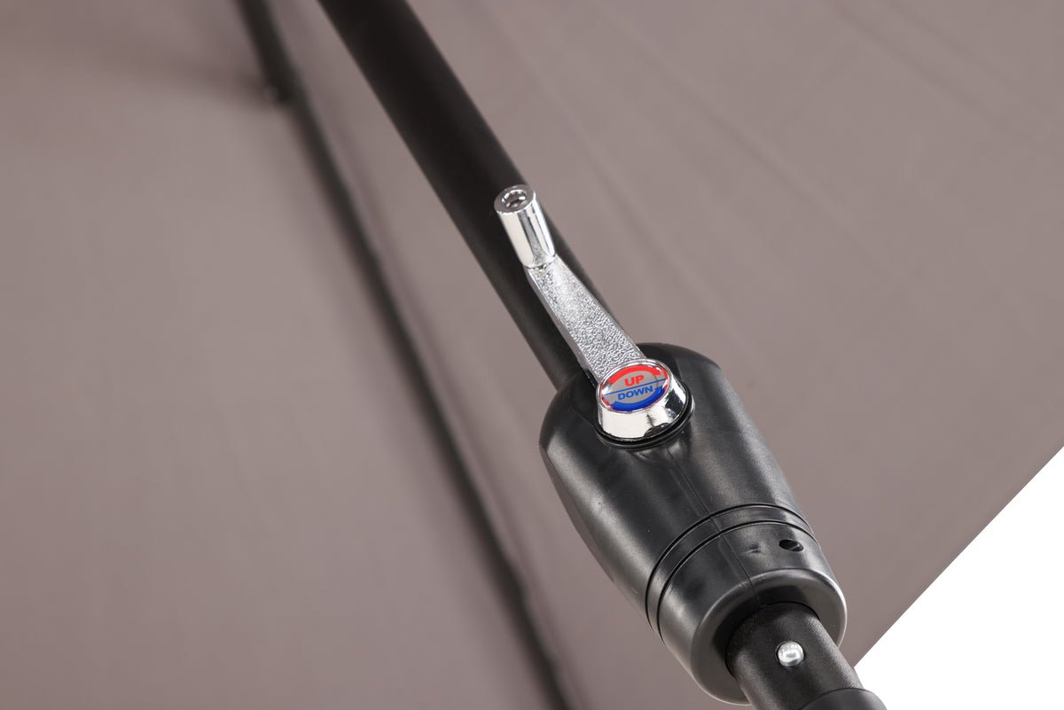 Parasol Imperia – Ø300 cm en polyester gris