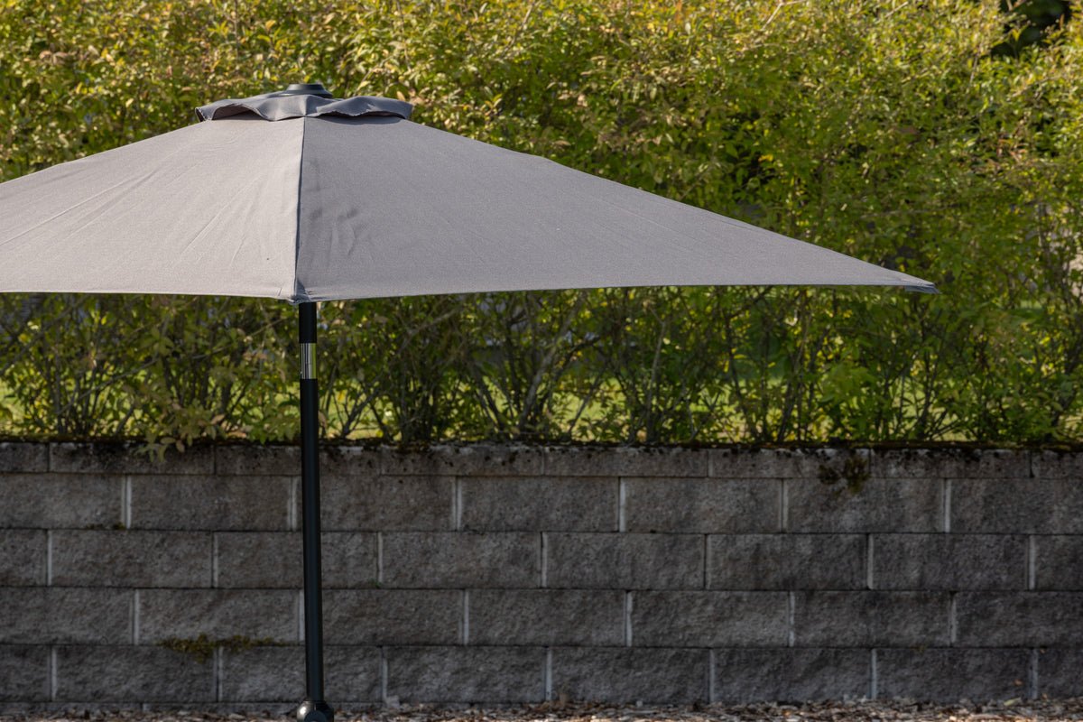 Parasol Imperia – Ø300 cm en polyester gris