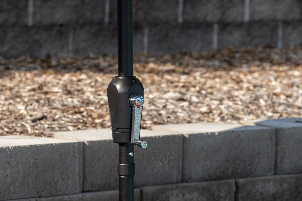 Parasol Imperia – Ø300 cm en polyester gris