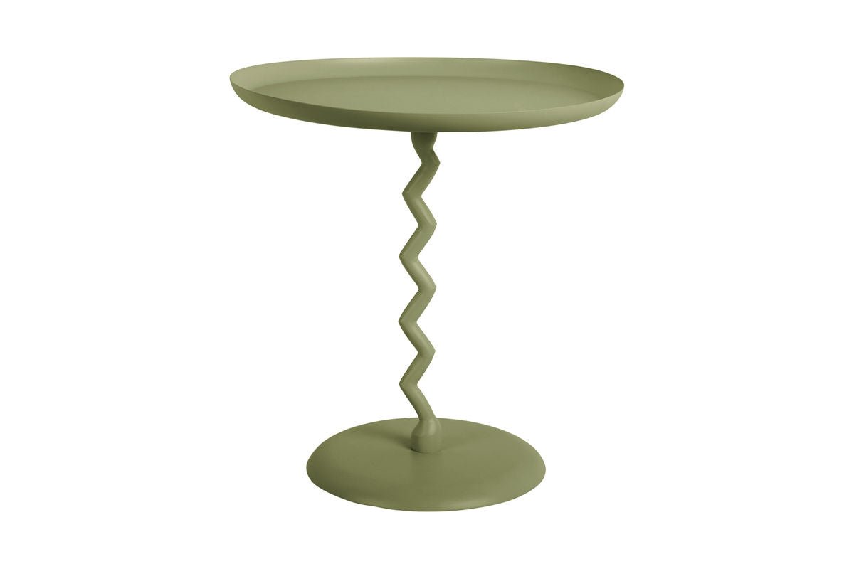Table d'appoint Bandicoot – en fer et colonne en tire-bouchon