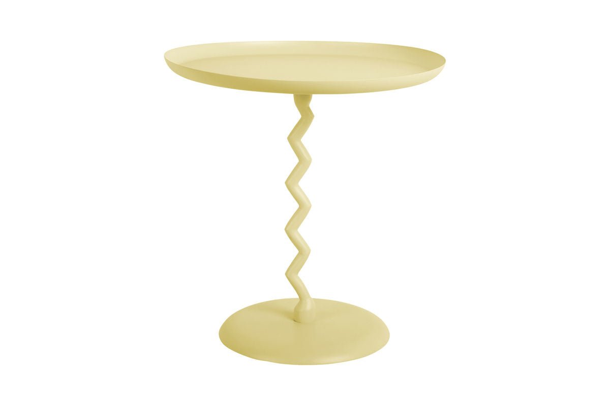 Table d'appoint Bandicoot – en fer et colonne en tire-bouchon