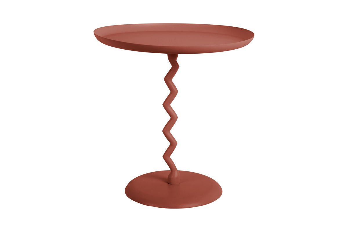 Table d'appoint Bandicoot – en fer et colonne en tire-bouchon