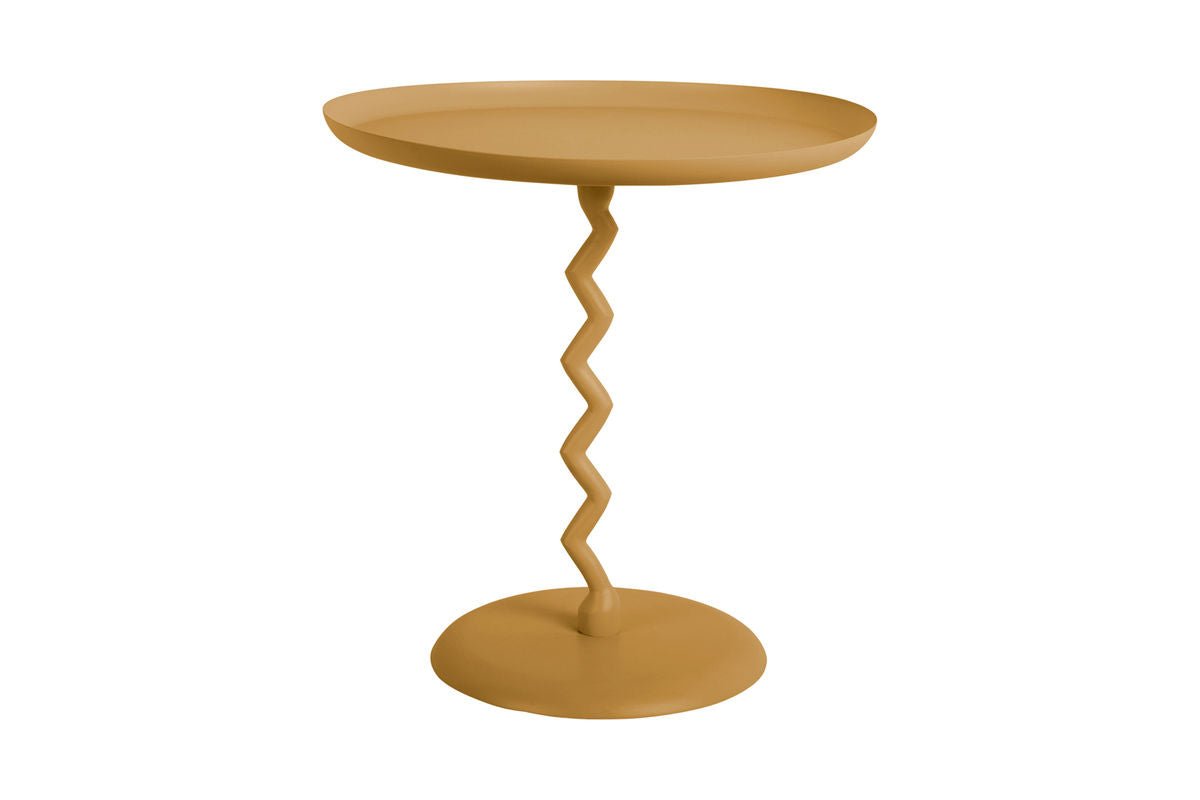 Table d'appoint Bandicoot – en fer et colonne en tire-bouchon