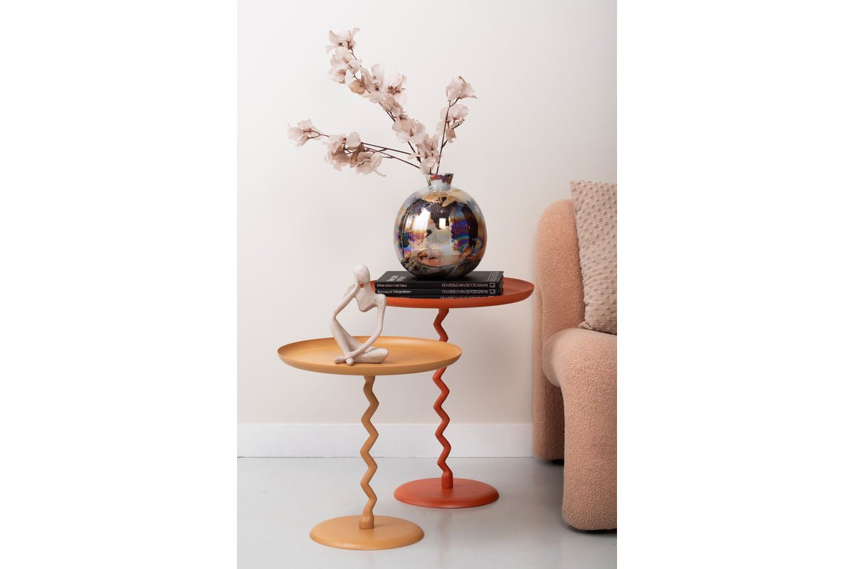Table d'appoint Bandicoot – en fer et colonne en tire-bouchon