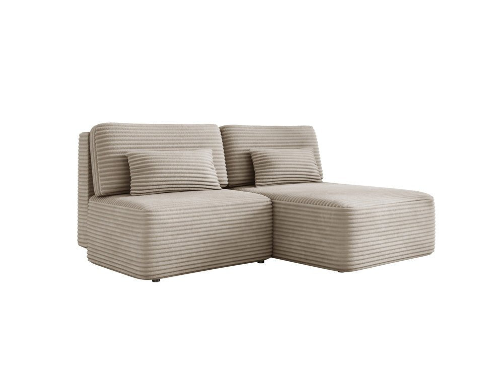 Canapé design Tilia Côtelé avec fonction couchage et rangement