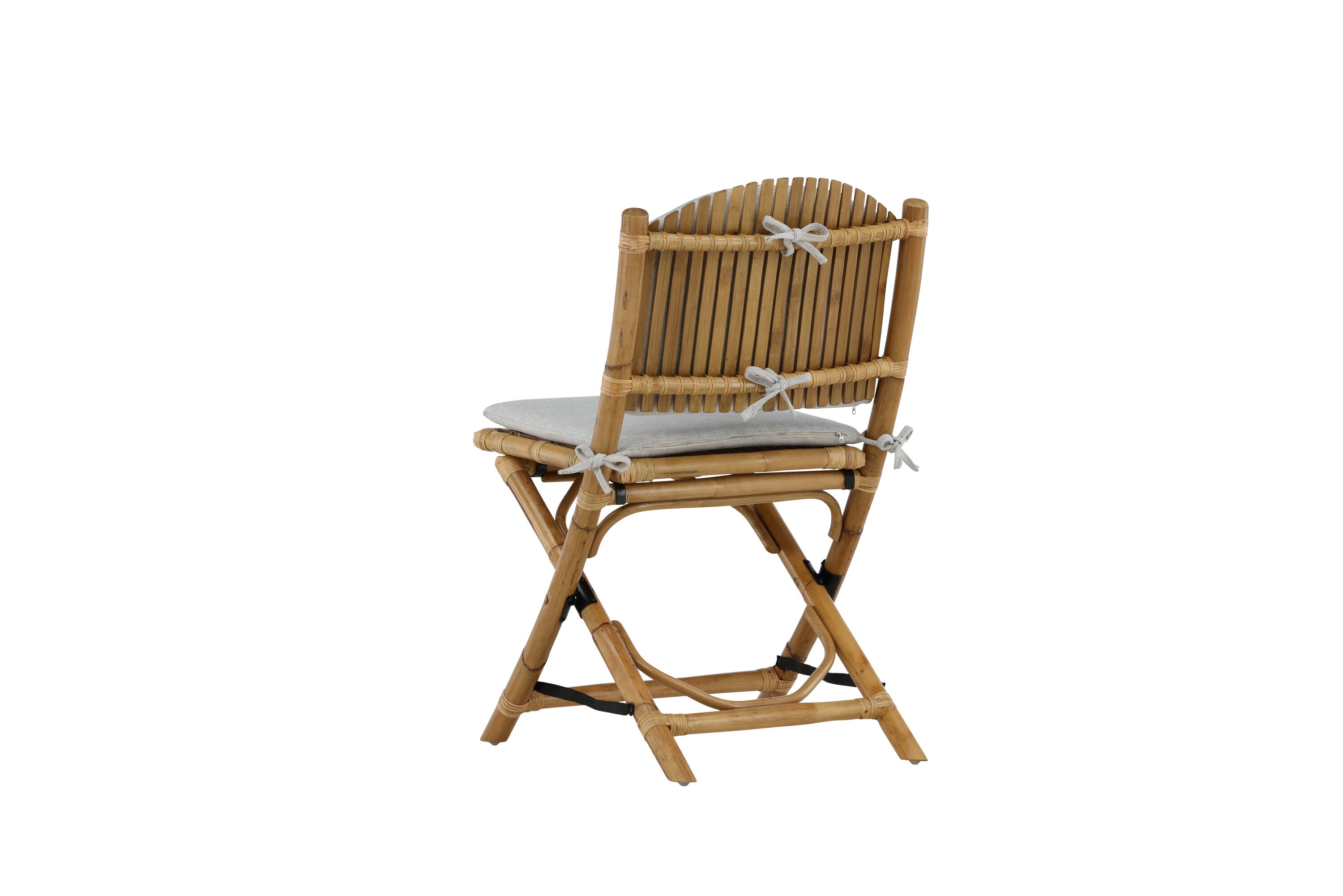 Chaise de jardin Koni - en rotin aspect naturel