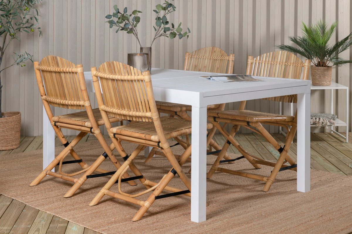 Chaise de jardin Koni - en rotin aspect naturel